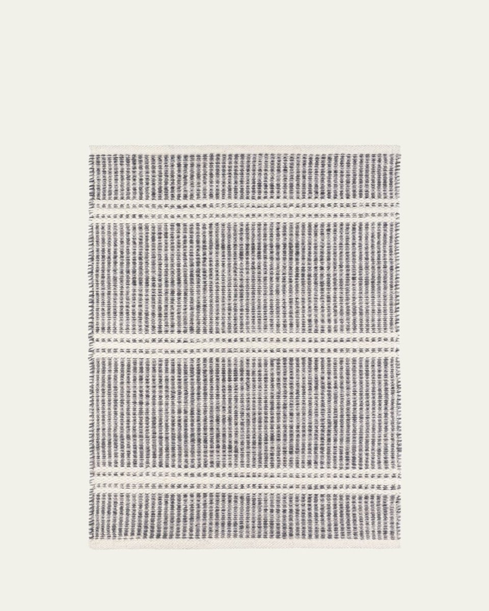 Malta Grey Handwoven Rug, 6' x 9'